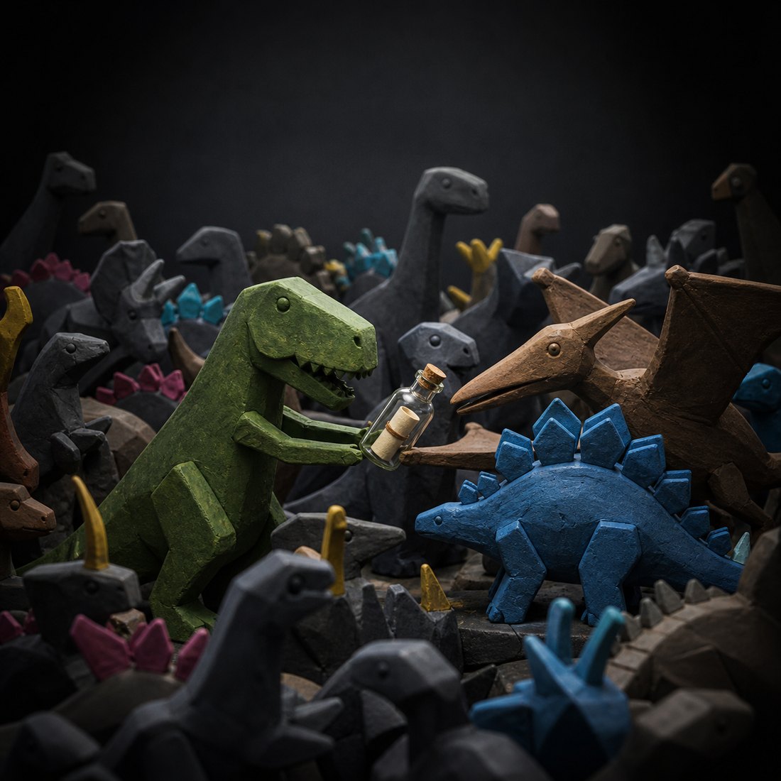 Friends finding each other in a crowd